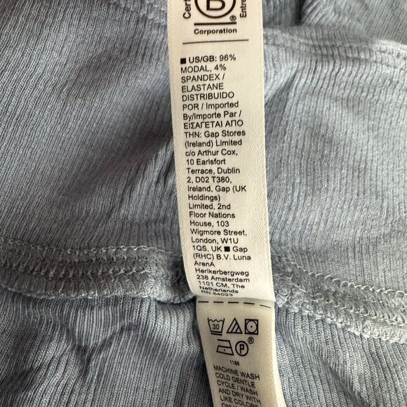 Athleta Well Rested Rib Sleep Short 1X Blue Gray Modal Spandex NWT SS-2083 - Picture 9 of 13